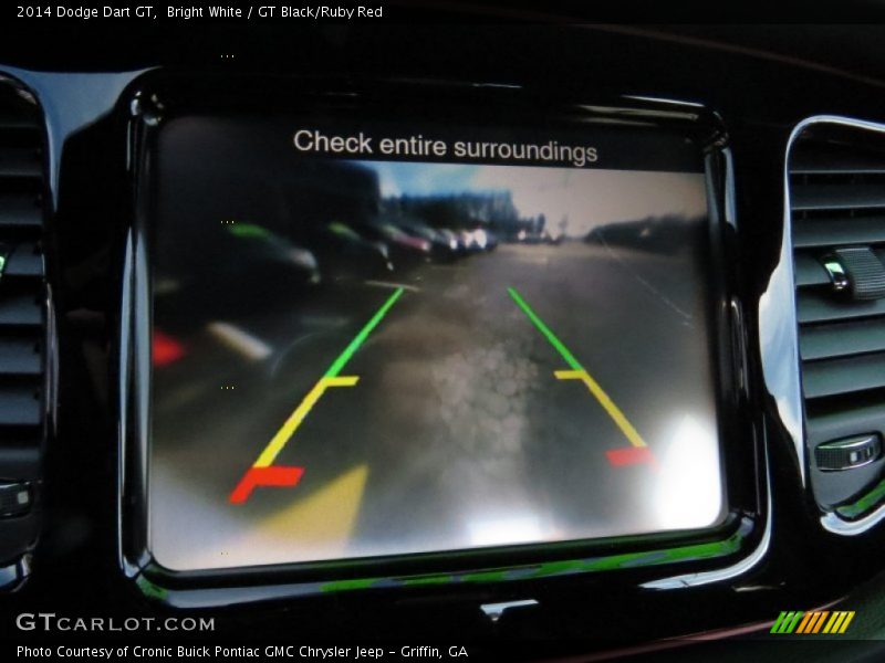 Bright White / GT Black/Ruby Red 2014 Dodge Dart GT