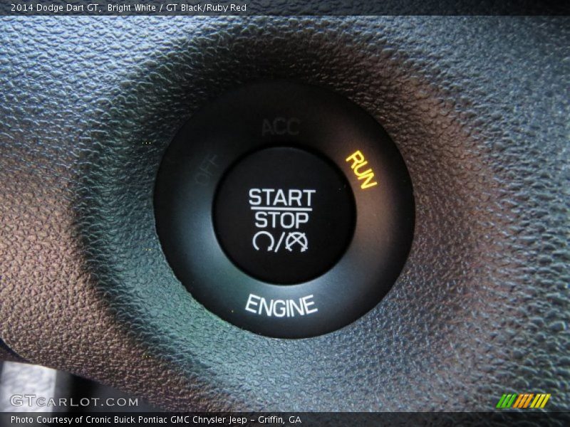 Bright White / GT Black/Ruby Red 2014 Dodge Dart GT
