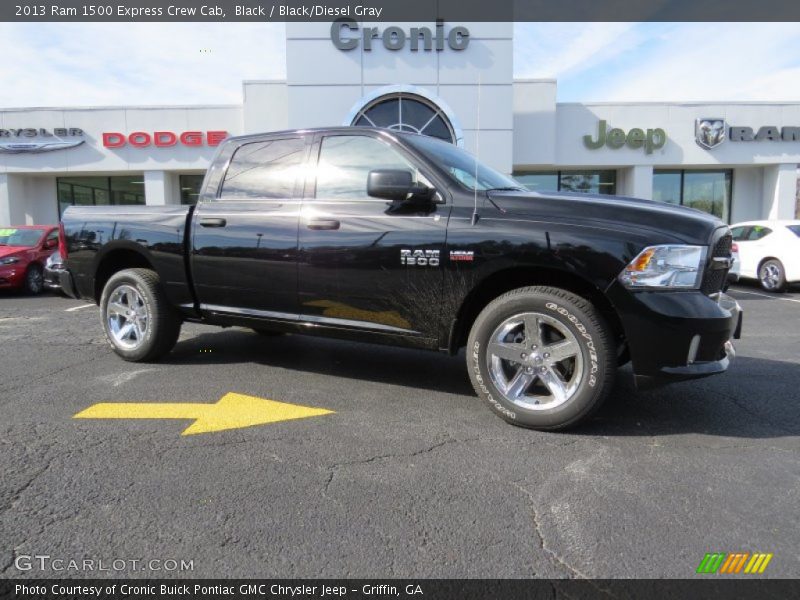 Black / Black/Diesel Gray 2013 Ram 1500 Express Crew Cab
