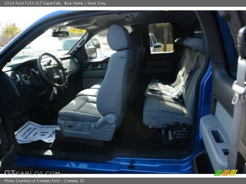 Blue Flame / Steel Grey 2014 Ford F150 XLT SuperCab