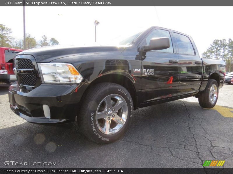 Black / Black/Diesel Gray 2013 Ram 1500 Express Crew Cab