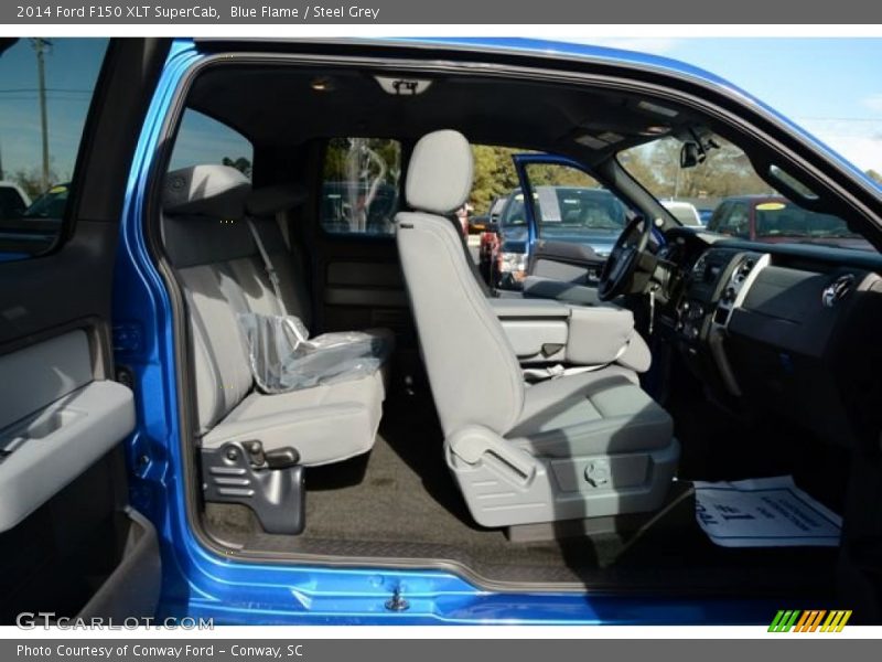 Blue Flame / Steel Grey 2014 Ford F150 XLT SuperCab