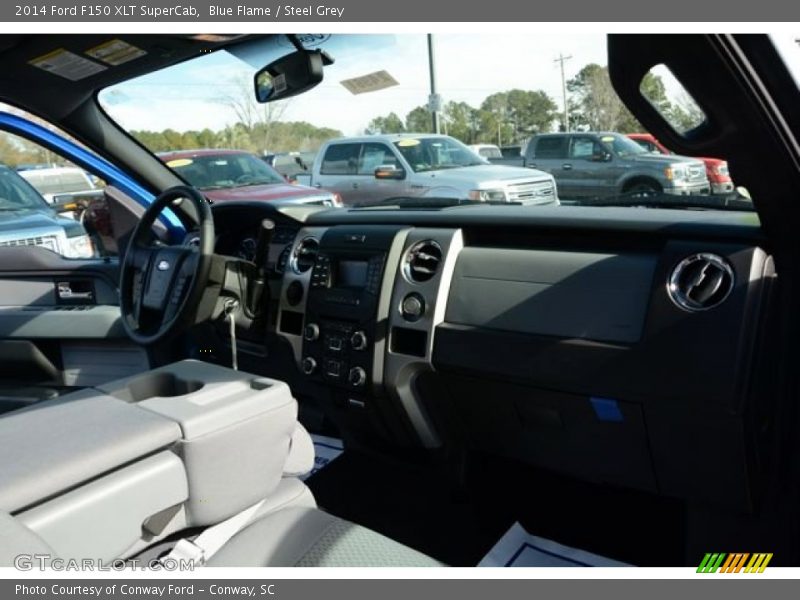 Blue Flame / Steel Grey 2014 Ford F150 XLT SuperCab
