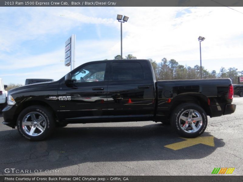 Black / Black/Diesel Gray 2013 Ram 1500 Express Crew Cab