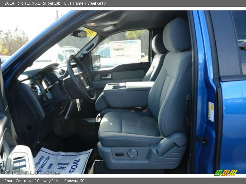 Blue Flame / Steel Grey 2014 Ford F150 XLT SuperCab