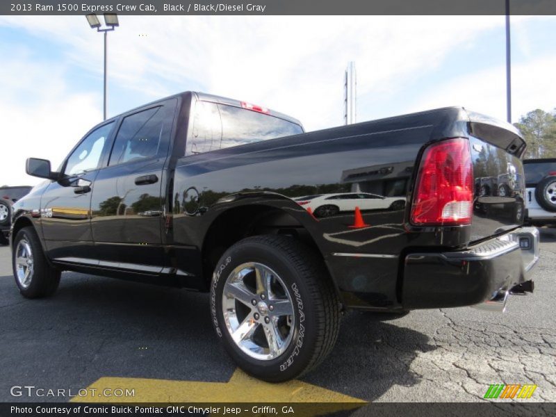 Black / Black/Diesel Gray 2013 Ram 1500 Express Crew Cab