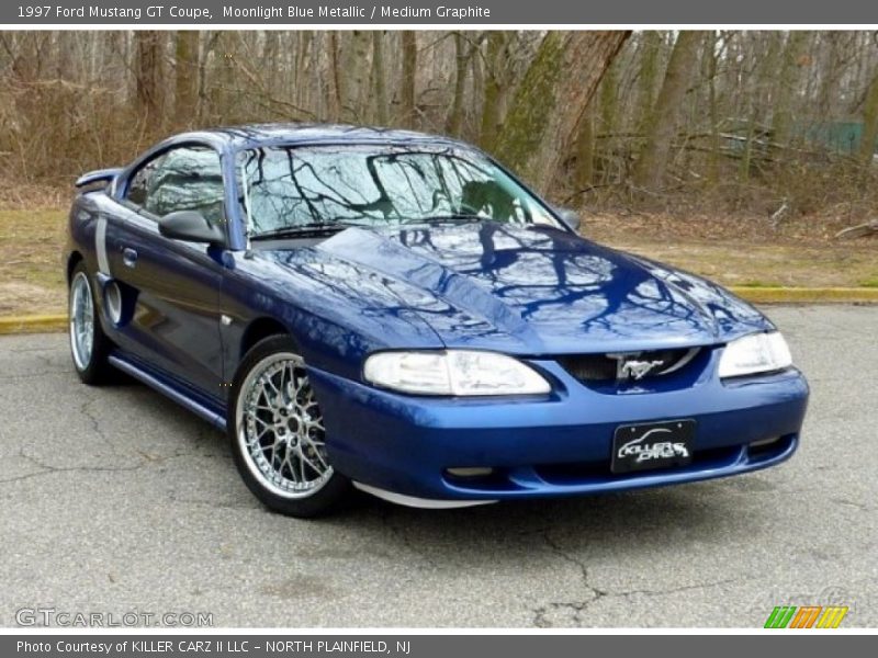Moonlight Blue Metallic / Medium Graphite 1997 Ford Mustang GT Coupe
