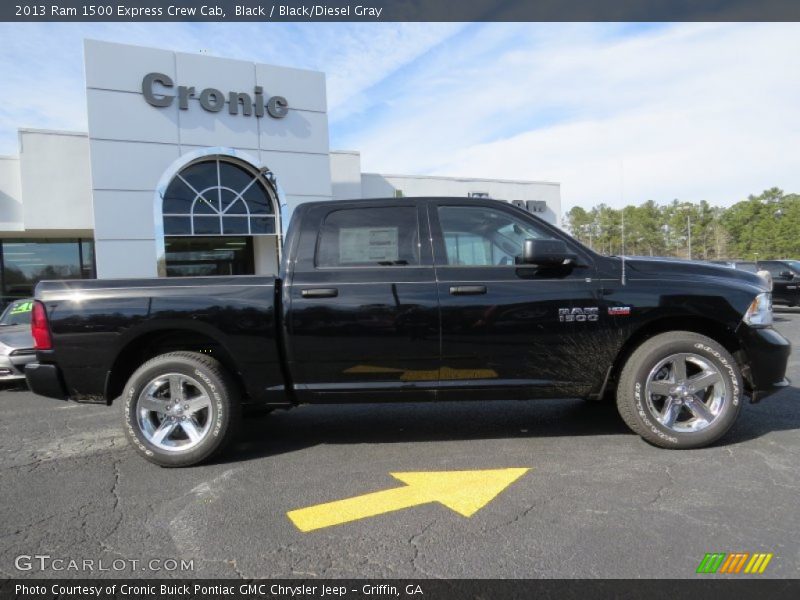 Black / Black/Diesel Gray 2013 Ram 1500 Express Crew Cab