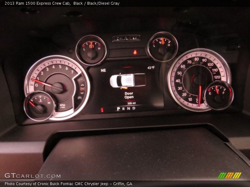 Black / Black/Diesel Gray 2013 Ram 1500 Express Crew Cab