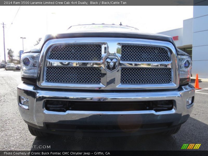Black / Black/Cattle Tan 2014 Ram 3500 Laramie Limited Crew Cab 4x4 Dually