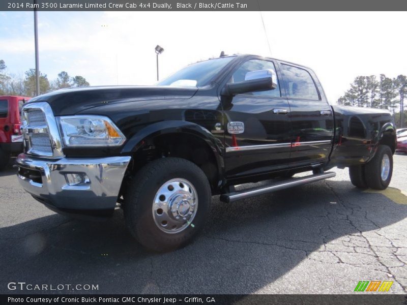 Front 3/4 View of 2014 3500 Laramie Limited Crew Cab 4x4 Dually
