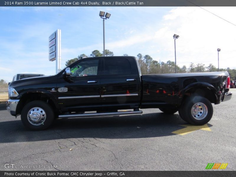 Black / Black/Cattle Tan 2014 Ram 3500 Laramie Limited Crew Cab 4x4 Dually
