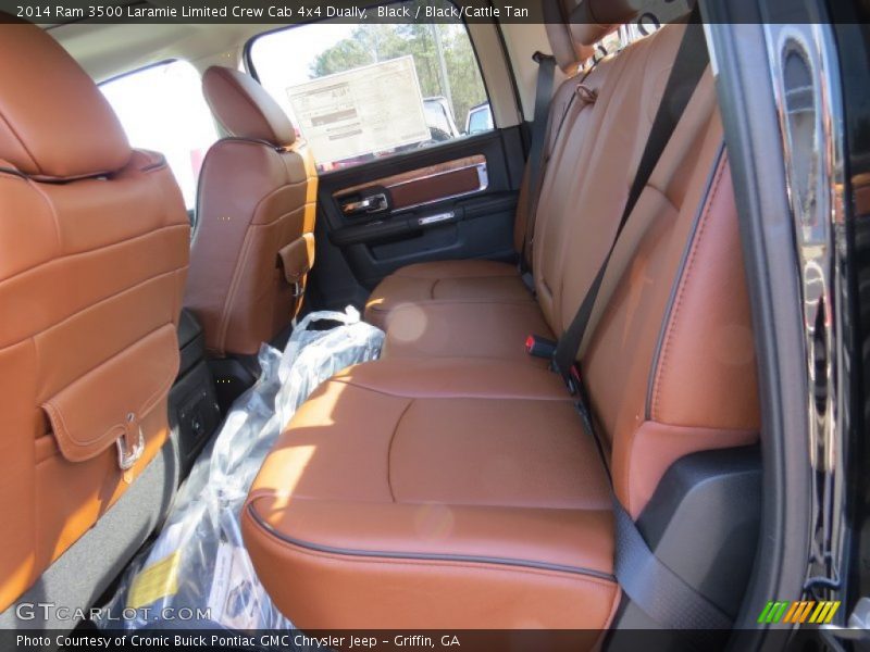 Rear Seat of 2014 3500 Laramie Limited Crew Cab 4x4 Dually