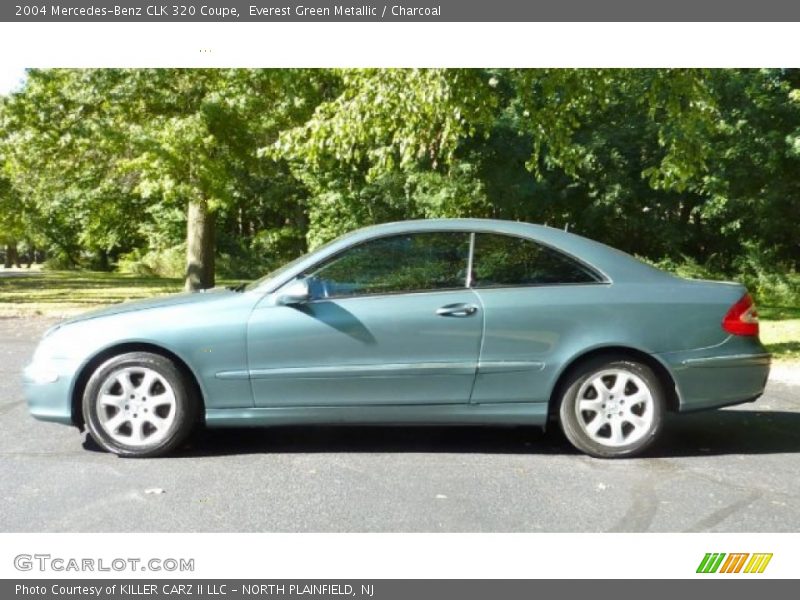 Everest Green Metallic / Charcoal 2004 Mercedes-Benz CLK 320 Coupe