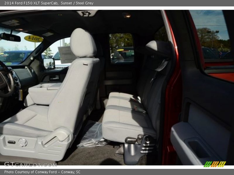 Sunset / Steel Grey 2014 Ford F150 XLT SuperCab