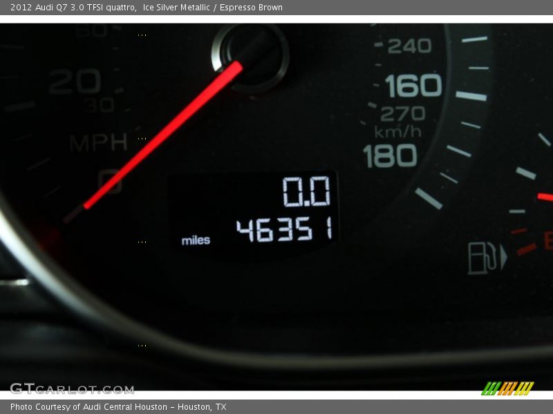 Ice Silver Metallic / Espresso Brown 2012 Audi Q7 3.0 TFSI quattro