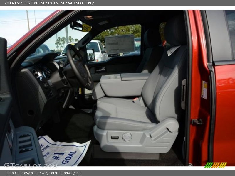 Sunset / Steel Grey 2014 Ford F150 XLT SuperCab
