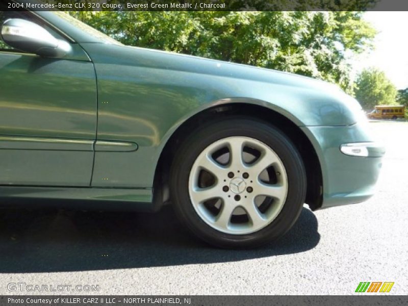Everest Green Metallic / Charcoal 2004 Mercedes-Benz CLK 320 Coupe