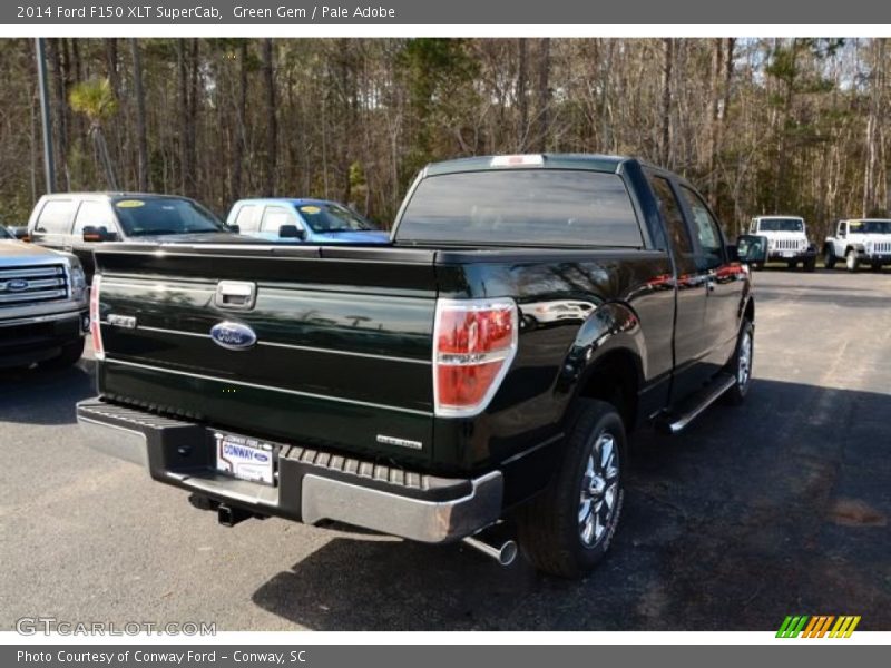 Green Gem / Pale Adobe 2014 Ford F150 XLT SuperCab