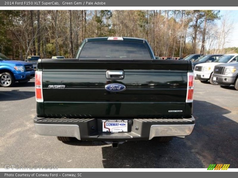 Green Gem / Pale Adobe 2014 Ford F150 XLT SuperCab