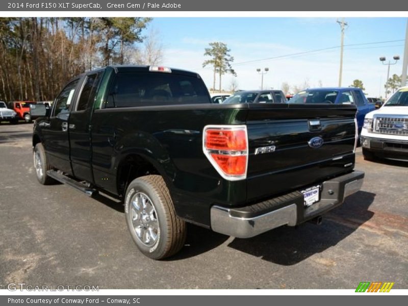 Green Gem / Pale Adobe 2014 Ford F150 XLT SuperCab