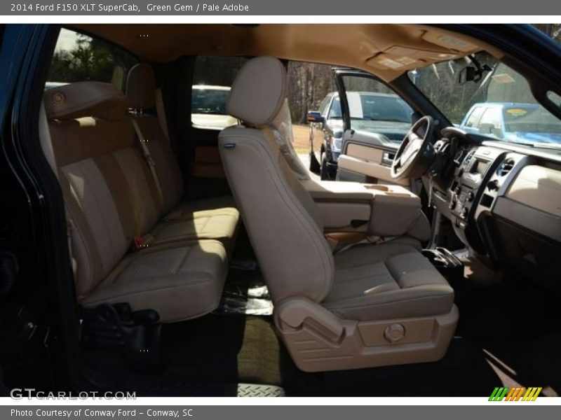 Green Gem / Pale Adobe 2014 Ford F150 XLT SuperCab