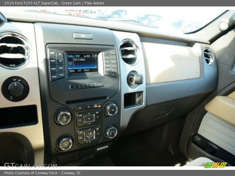 Green Gem / Pale Adobe 2014 Ford F150 XLT SuperCab