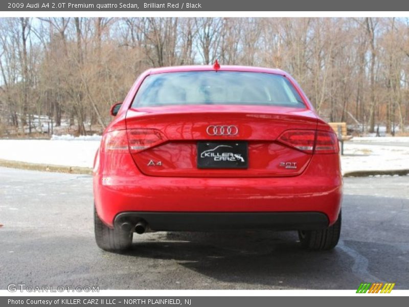 Brilliant Red / Black 2009 Audi A4 2.0T Premium quattro Sedan