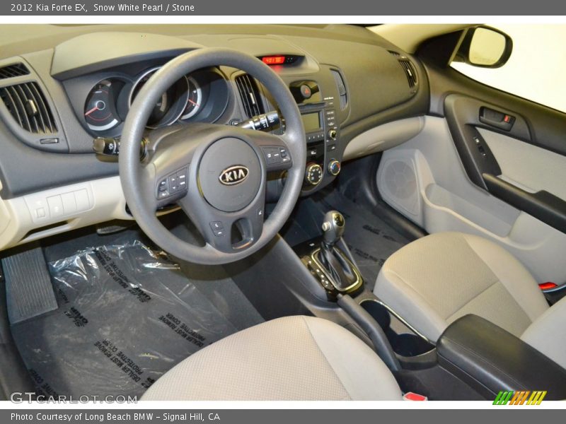 Snow White Pearl / Stone 2012 Kia Forte EX
