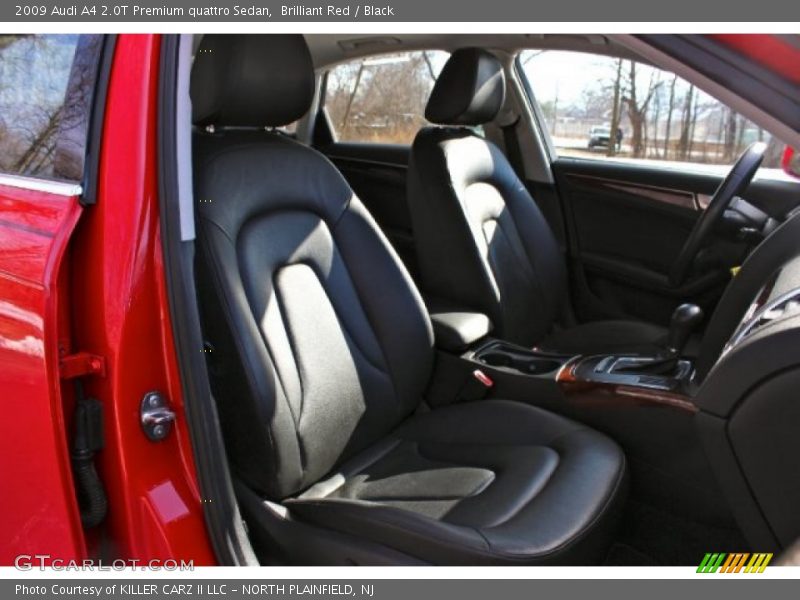 Brilliant Red / Black 2009 Audi A4 2.0T Premium quattro Sedan