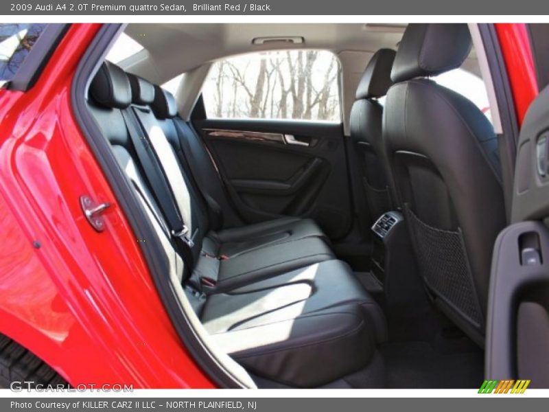 Brilliant Red / Black 2009 Audi A4 2.0T Premium quattro Sedan