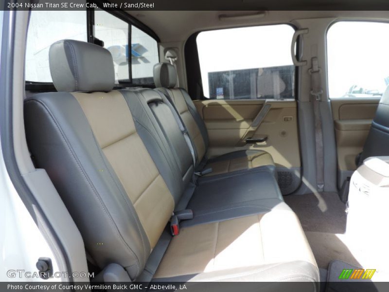 White / Sand/Steel 2004 Nissan Titan SE Crew Cab