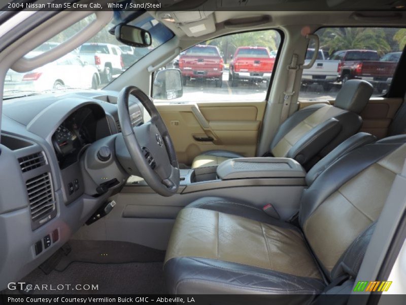 White / Sand/Steel 2004 Nissan Titan SE Crew Cab