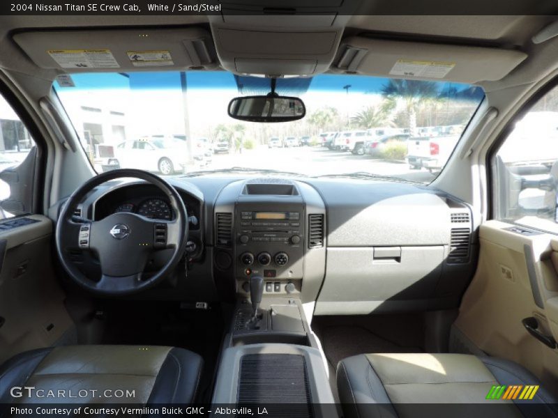 White / Sand/Steel 2004 Nissan Titan SE Crew Cab