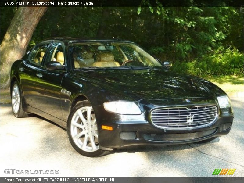 Nero (Black) / Beige 2005 Maserati Quattroporte