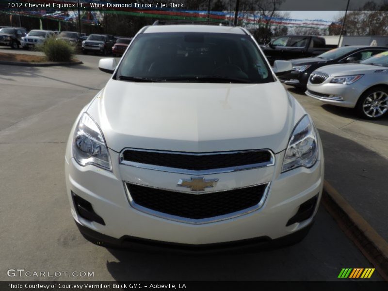 White Diamond Tricoat / Jet Black 2012 Chevrolet Equinox LT