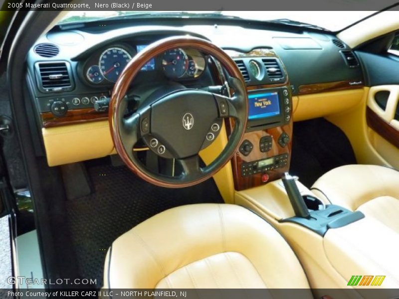 Nero (Black) / Beige 2005 Maserati Quattroporte