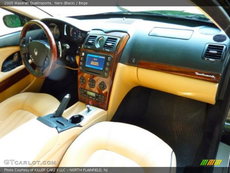 Nero (Black) / Beige 2005 Maserati Quattroporte