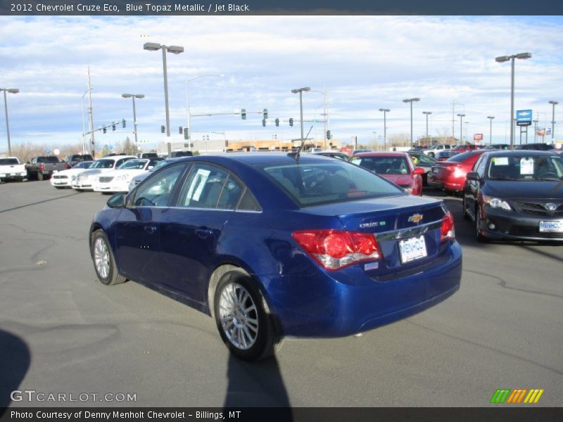 Blue Topaz Metallic / Jet Black 2012 Chevrolet Cruze Eco