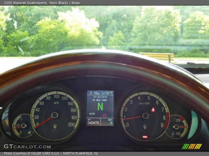 Nero (Black) / Beige 2005 Maserati Quattroporte