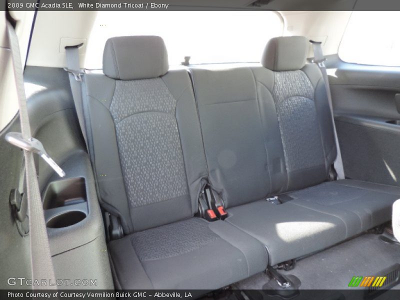White Diamond Tricoat / Ebony 2009 GMC Acadia SLE