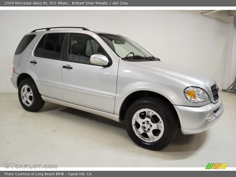 Brilliant Silver Metallic / Ash Grey 2004 Mercedes-Benz ML 350 4Matic