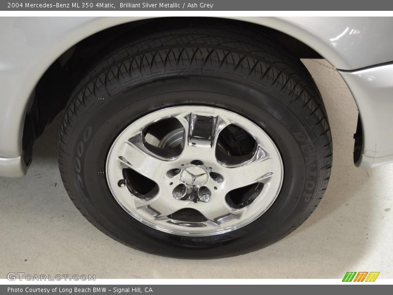 Brilliant Silver Metallic / Ash Grey 2004 Mercedes-Benz ML 350 4Matic