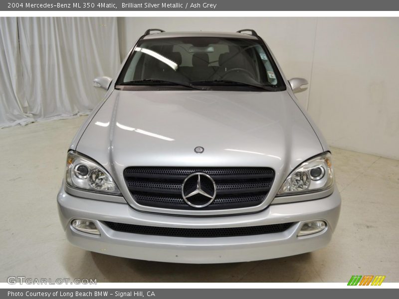 Brilliant Silver Metallic / Ash Grey 2004 Mercedes-Benz ML 350 4Matic