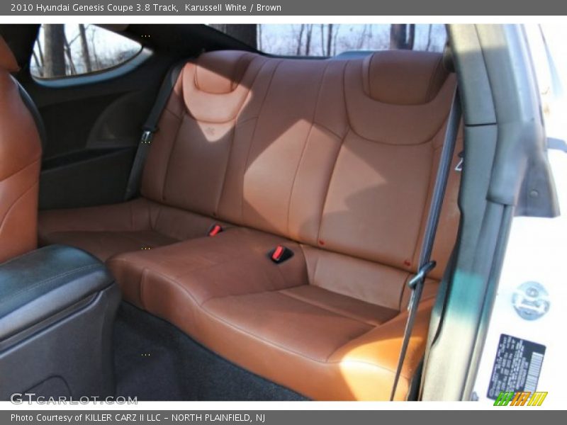 Rear Seat of 2010 Genesis Coupe 3.8 Track