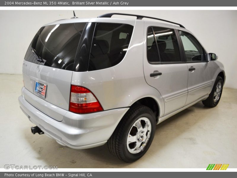 Brilliant Silver Metallic / Ash Grey 2004 Mercedes-Benz ML 350 4Matic