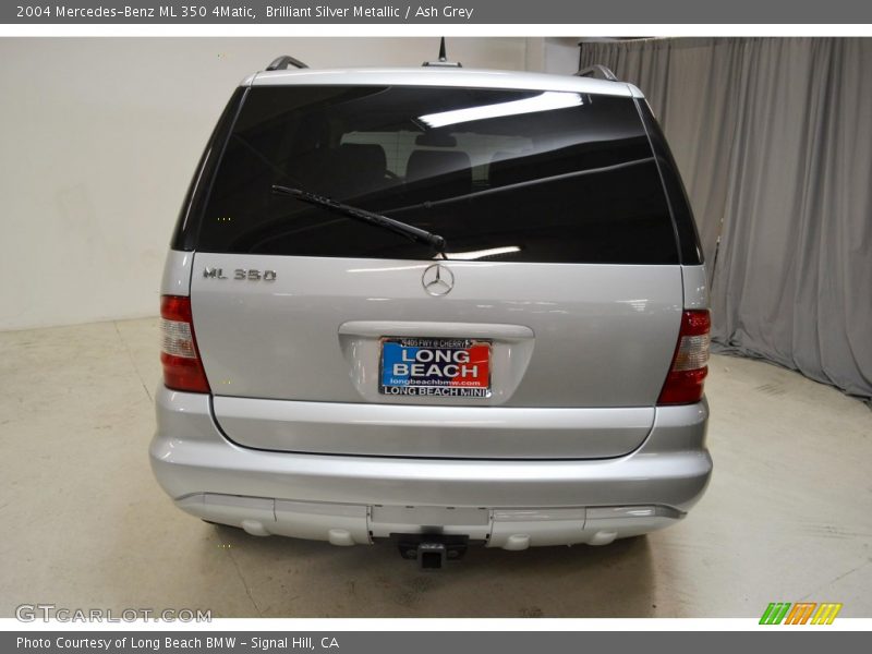 Brilliant Silver Metallic / Ash Grey 2004 Mercedes-Benz ML 350 4Matic