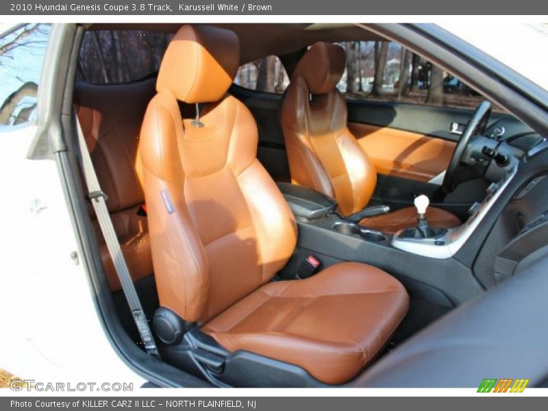 Front Seat of 2010 Genesis Coupe 3.8 Track
