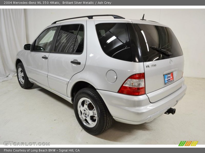 Brilliant Silver Metallic / Ash Grey 2004 Mercedes-Benz ML 350 4Matic