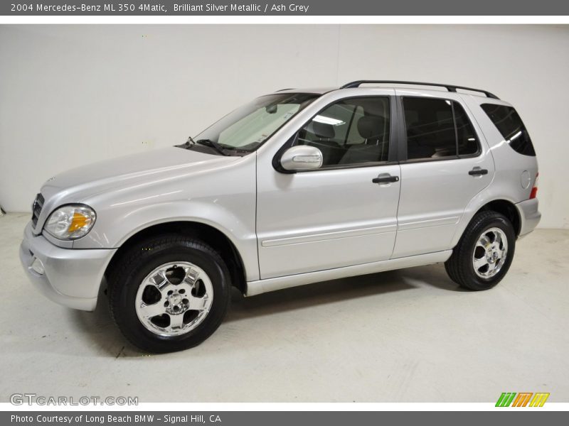 Brilliant Silver Metallic / Ash Grey 2004 Mercedes-Benz ML 350 4Matic